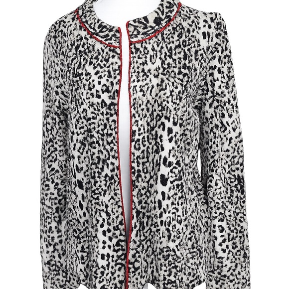 Marc Cain Jackets & Blazers - Marc Cain Luxury Leopard Knit Jacket | Cashmere Blend | EU 38